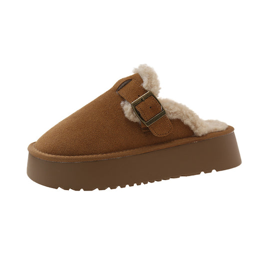 Fluffy slippers platform muffin Birkenstein