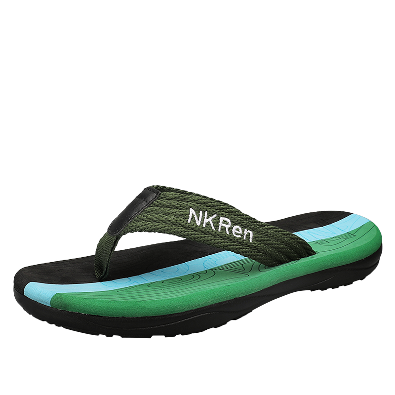 Summer webbed flip-flops large size men's slippers