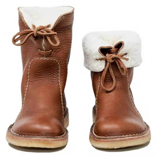 Women Sheepskin Fur Snow Boots