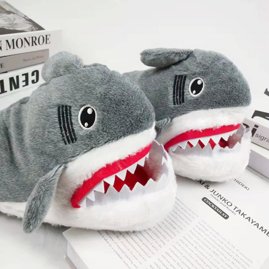 Shark Slippers Ladies Funny Winter Shoes
