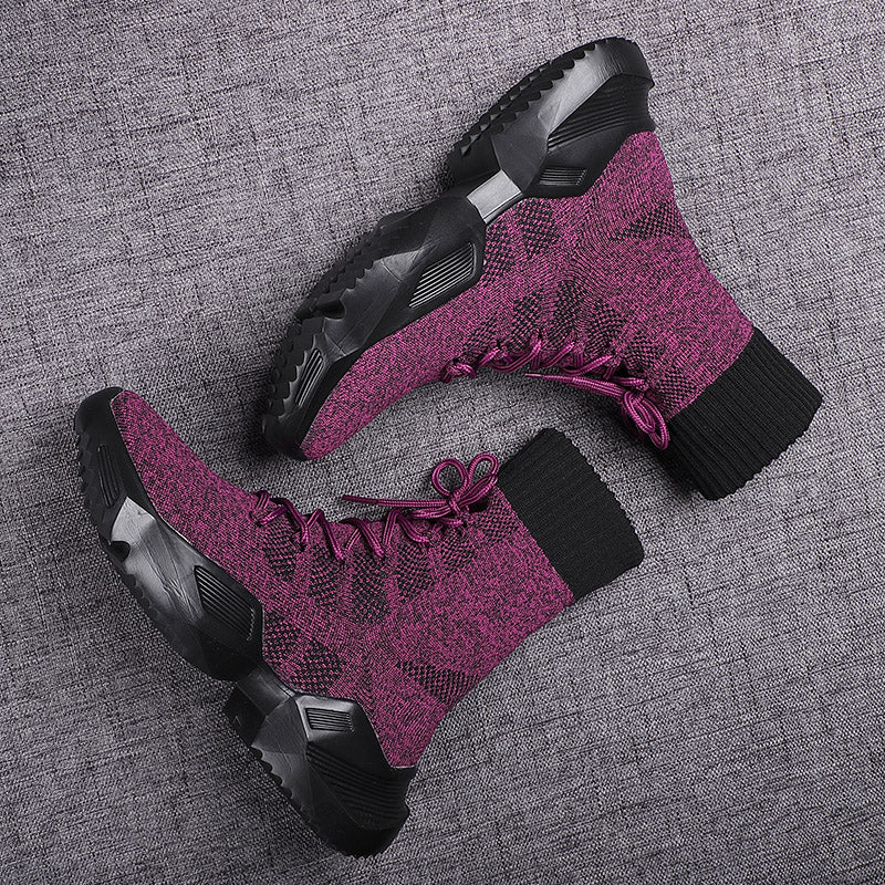 Women's Flying Knit Mesh Sock Sneakers